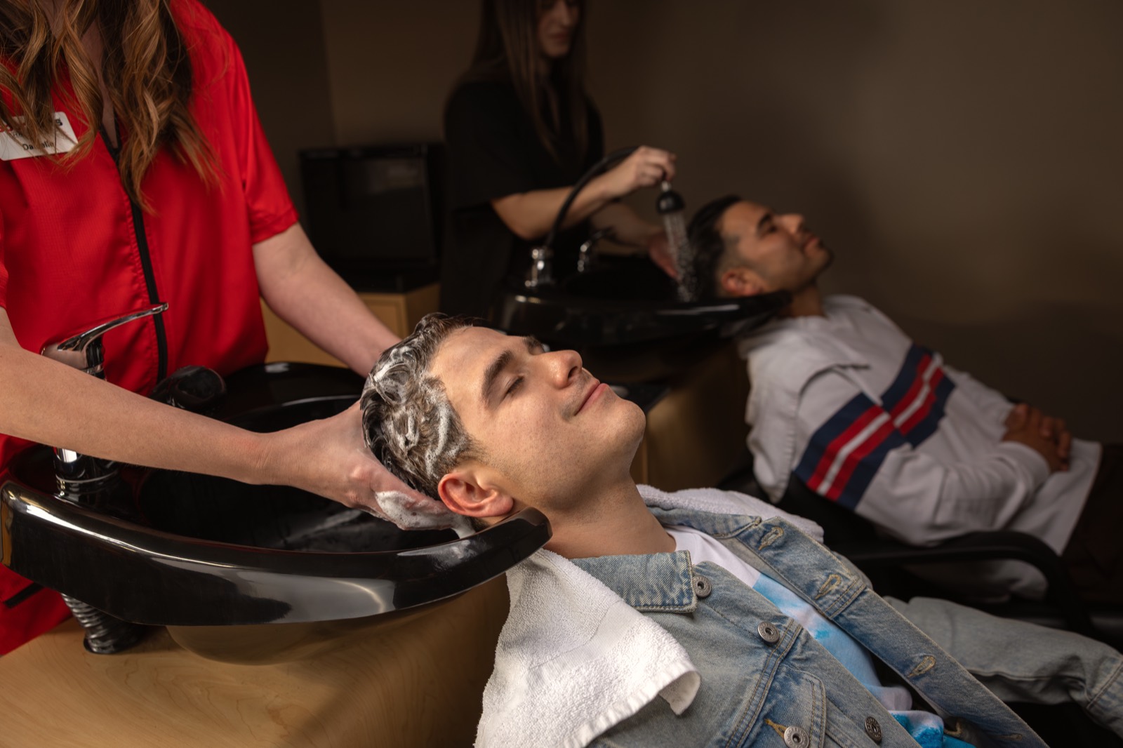 Burbank Men's Haircuts team at work